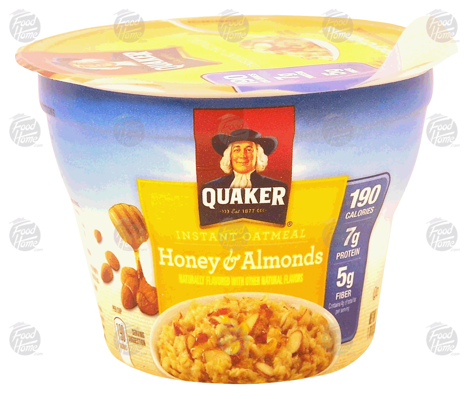 Quaker  instant oatmeal, honey & almonds Full-Size Picture